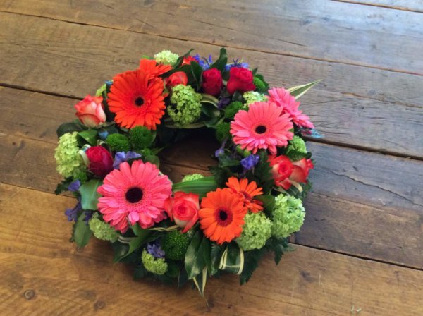 Vibrant Sympathy Wreath