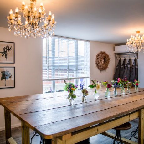 floristry courses in the Kendalls school room